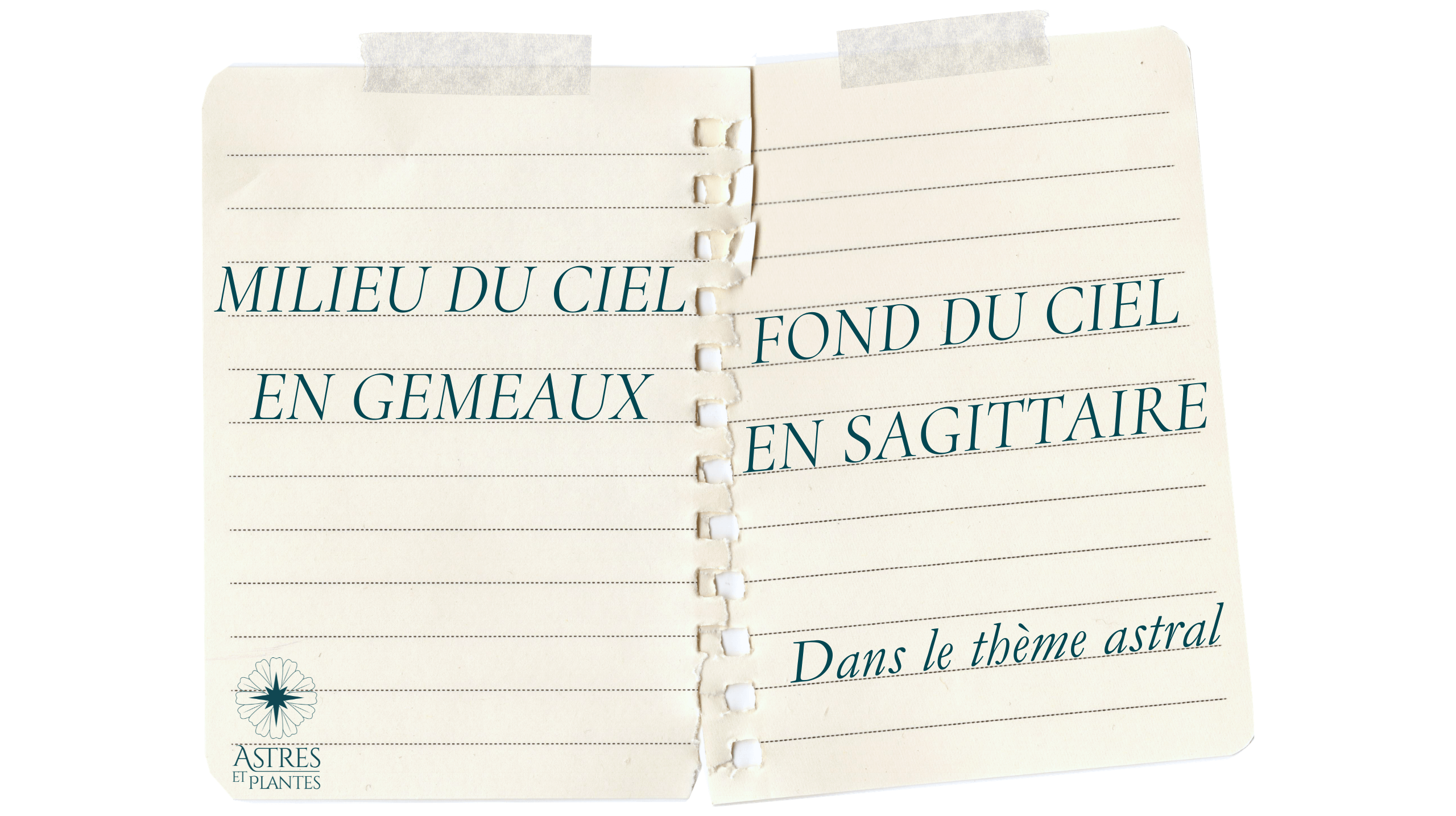 L'axe milieu du ciel en Gémeaux - fond du ciel en Sagittaire dans le thème astral