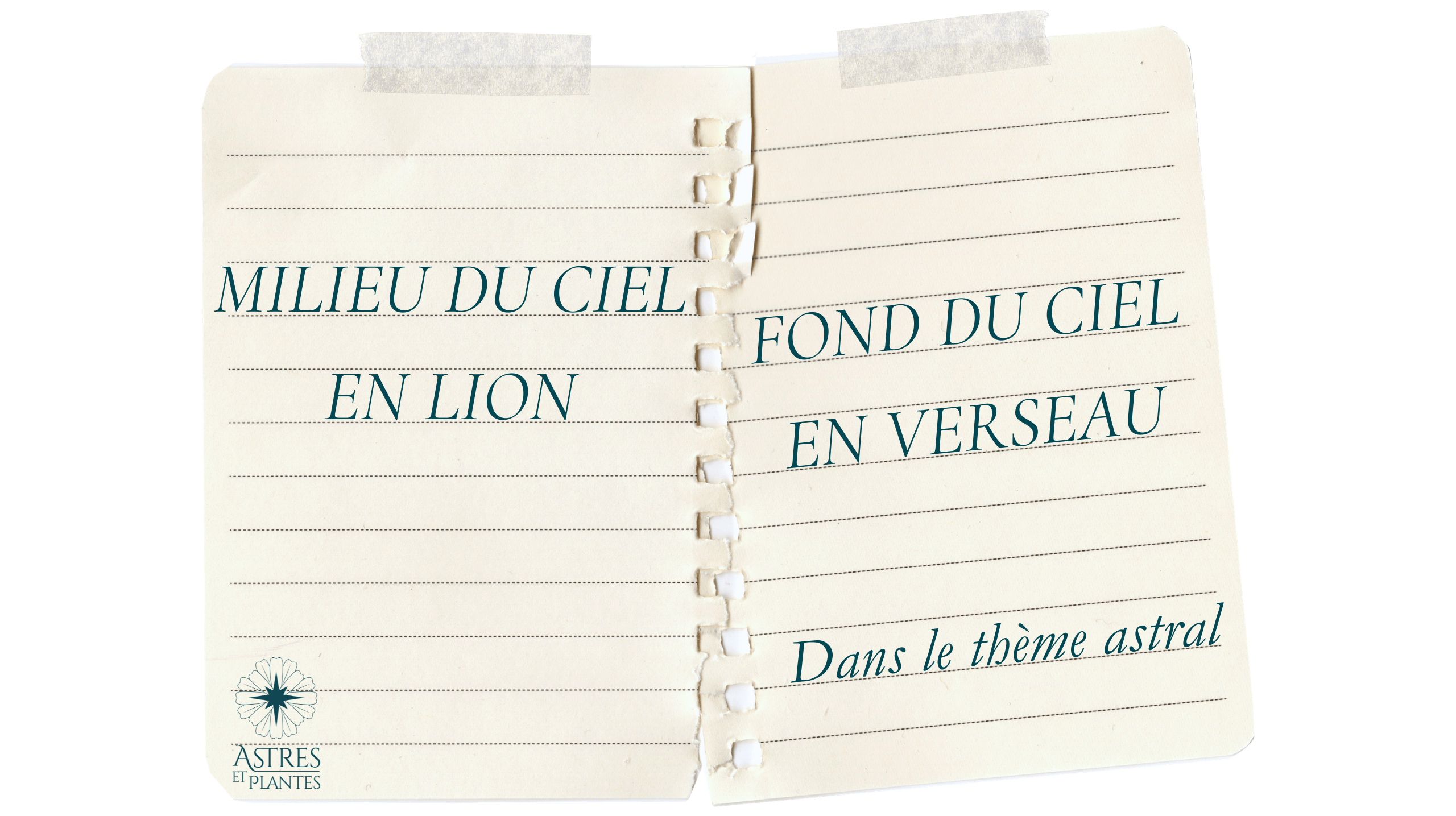 La signification de l'axe milieu du ciel en Lion - fond du ciel en Verseau dans votre thème astral