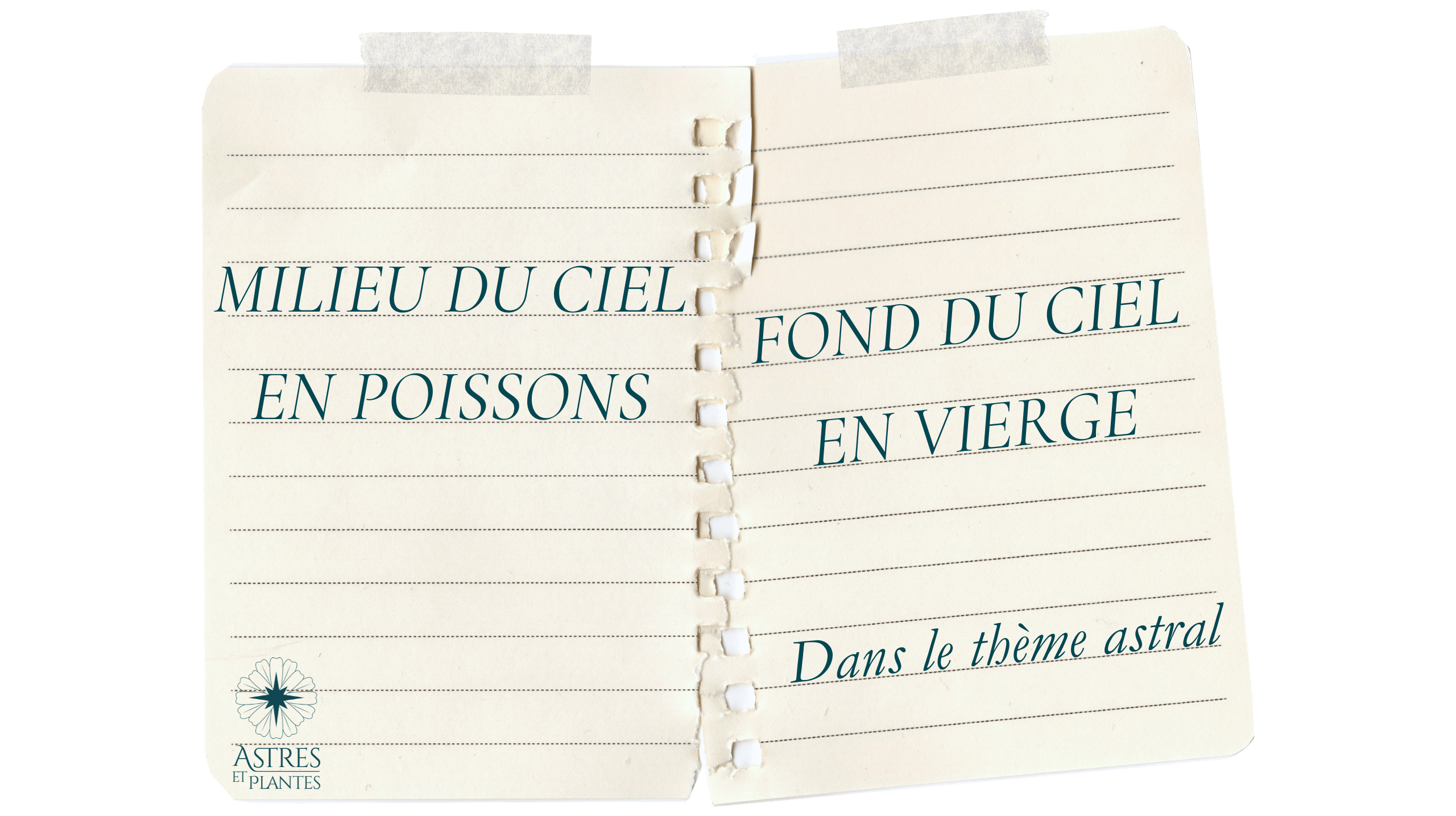 Significations de l'axe milieu du ciel en Poissons - fond du ciel en Vierge dans votre thème astral