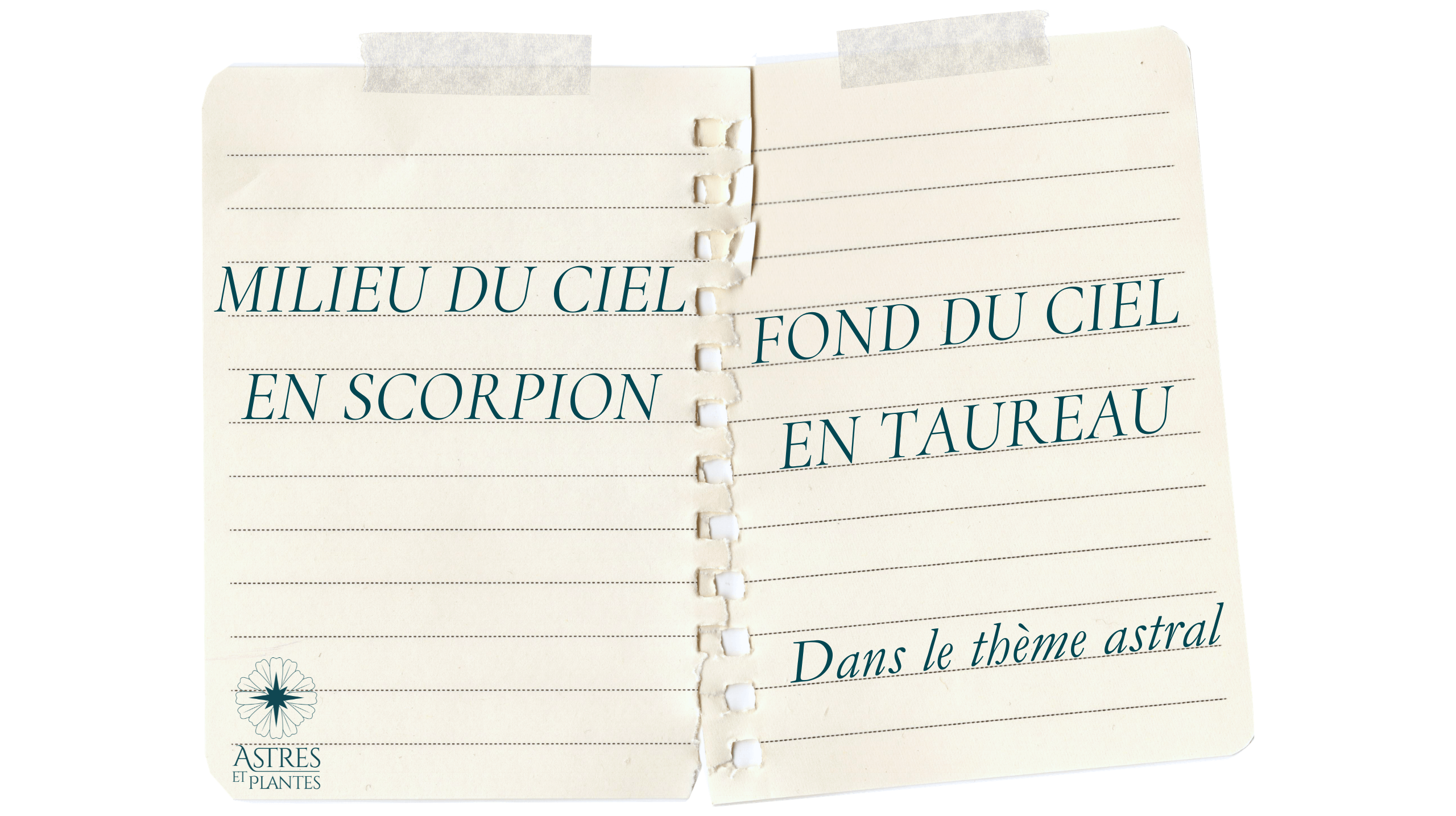 Signification de l'axe milieu du ciel en Scorpion - fond du ciel en Taureau dans votre thème astral