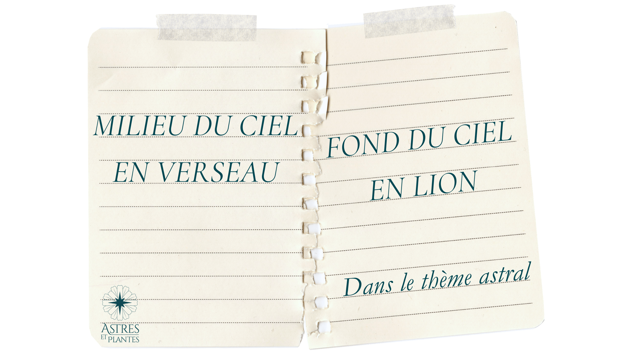 Signification de l'axe milieu du ciel en Verseau - fond du ciel en Lion dans votre thème astral
