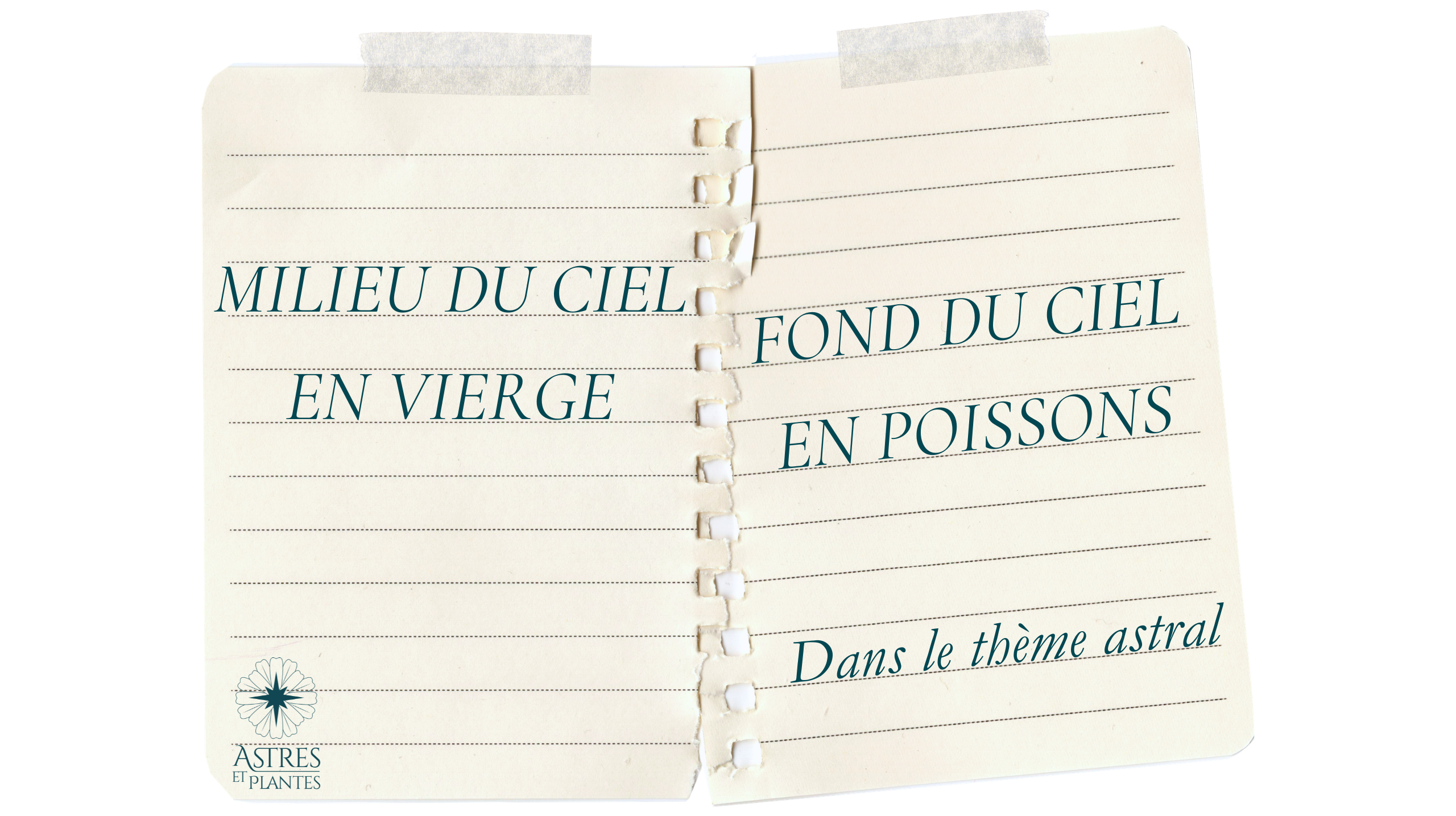 Signification de l'axe milieu du ciel en Vierge - fond du ciel en Poissons dans votre thème astral